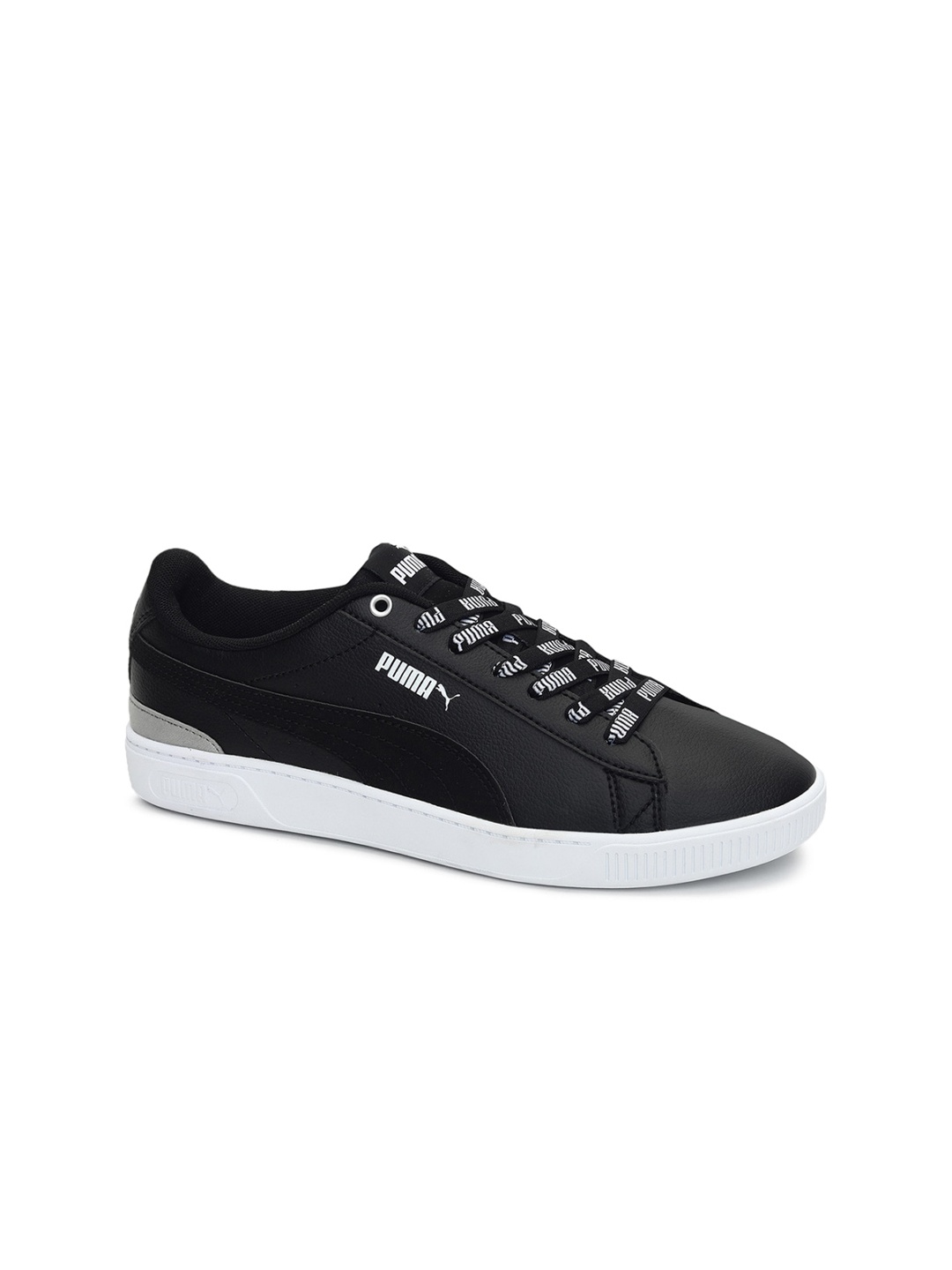 

Puma Women Black & White Vikky V3 Logomania Sneakers