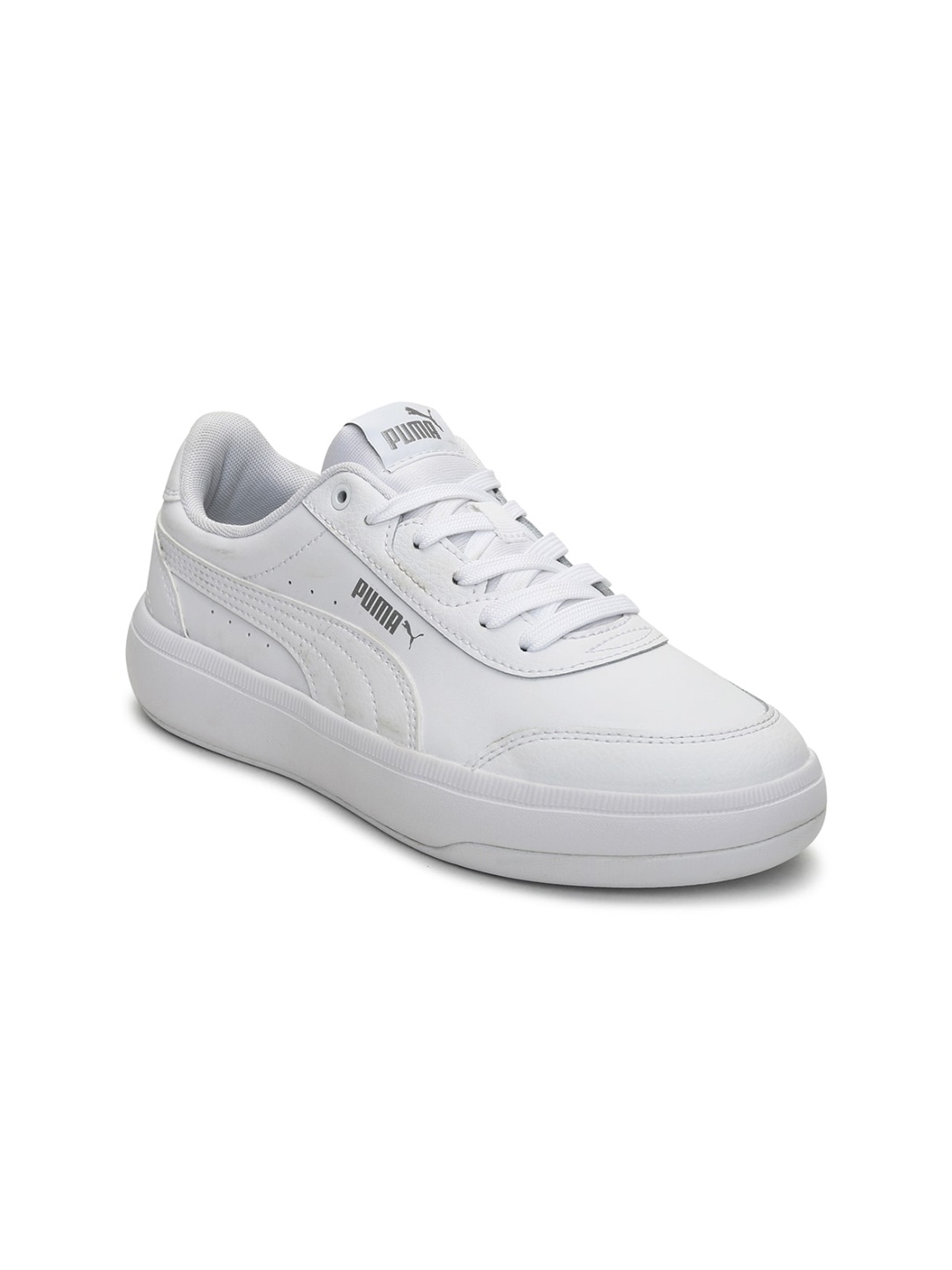 

Puma Women White Leather Sneakers