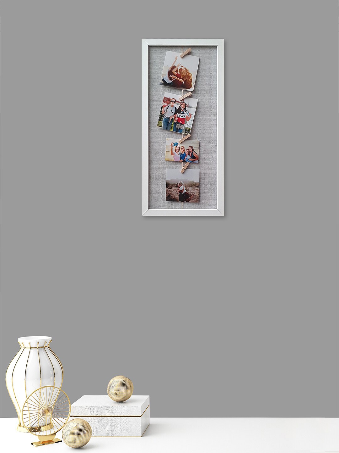 

Art Street White & Grey Rectangular Wall Hanging Photo Frame