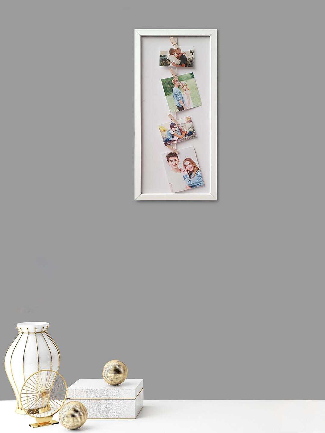 

Art Street White Rectangular Wall Hanging Photo Frame