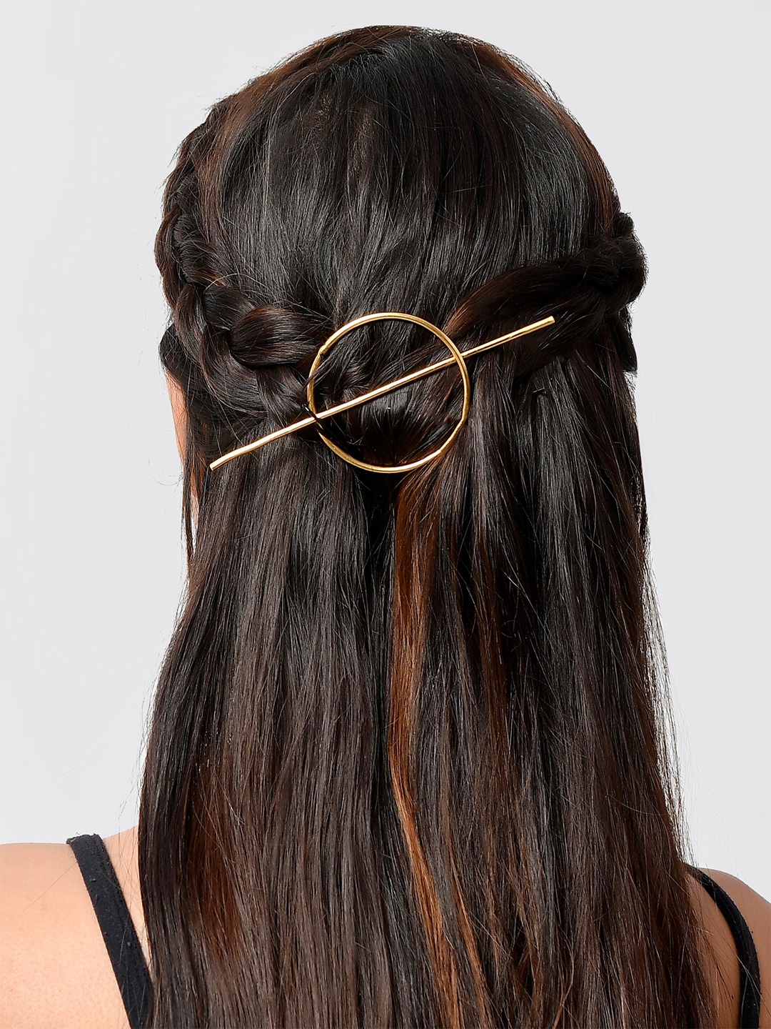 

Silvermerc Designs Women Gold-Toned Bumpit Hair Pin