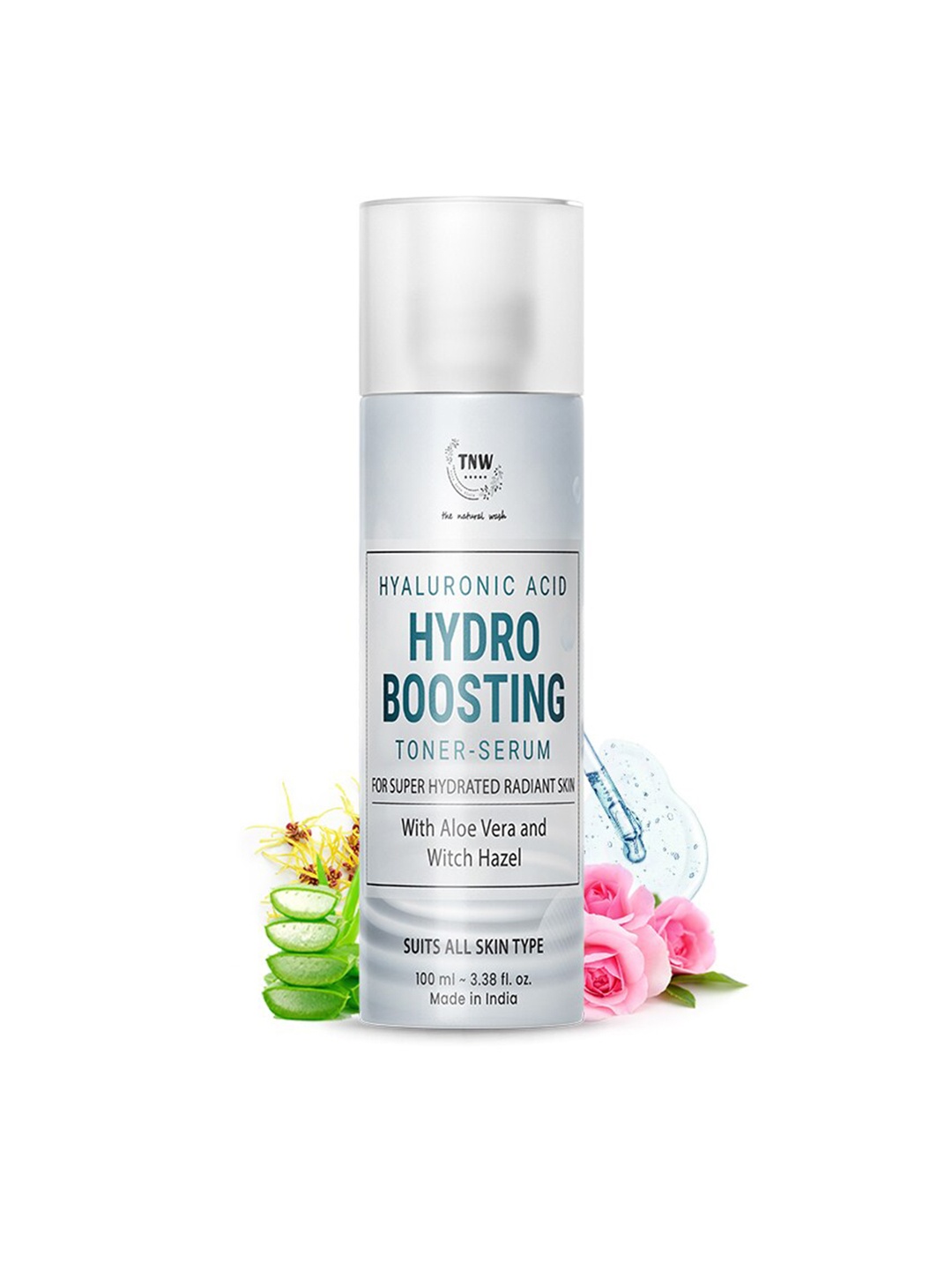 

TNW the natural wash Hyaluronic Acid Hydro Boosting Toner-Serum - 100ml, Off white