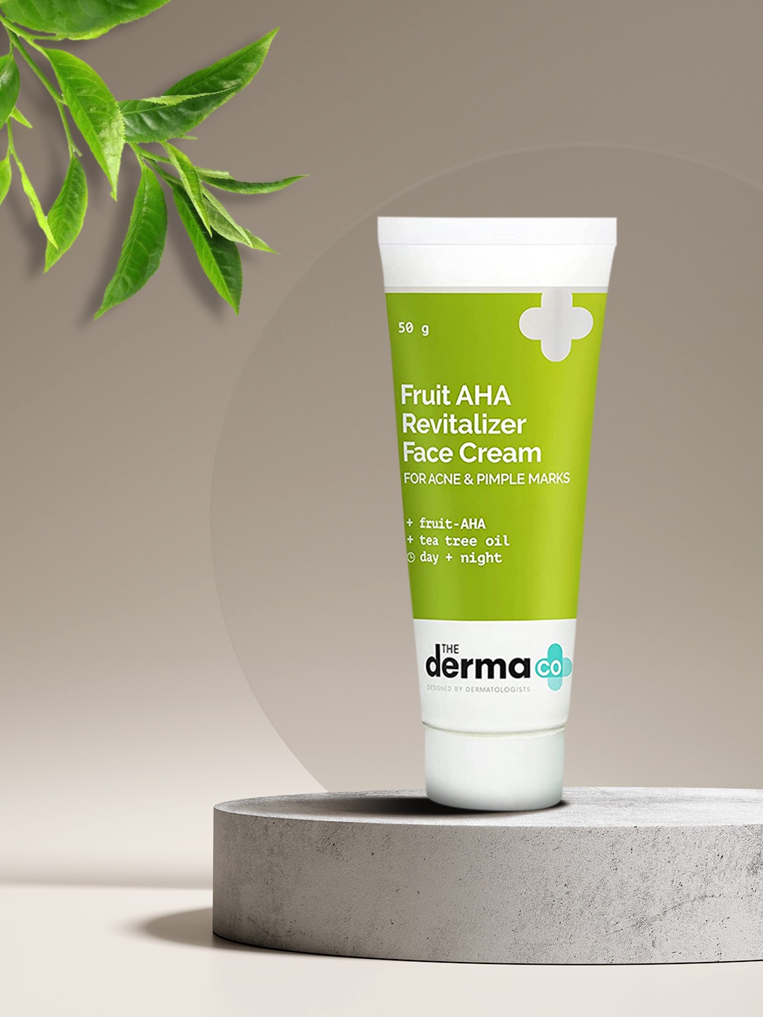 

The Derma co. Fruit AHA Skin Revitalizer Face Cream - 50 g, White