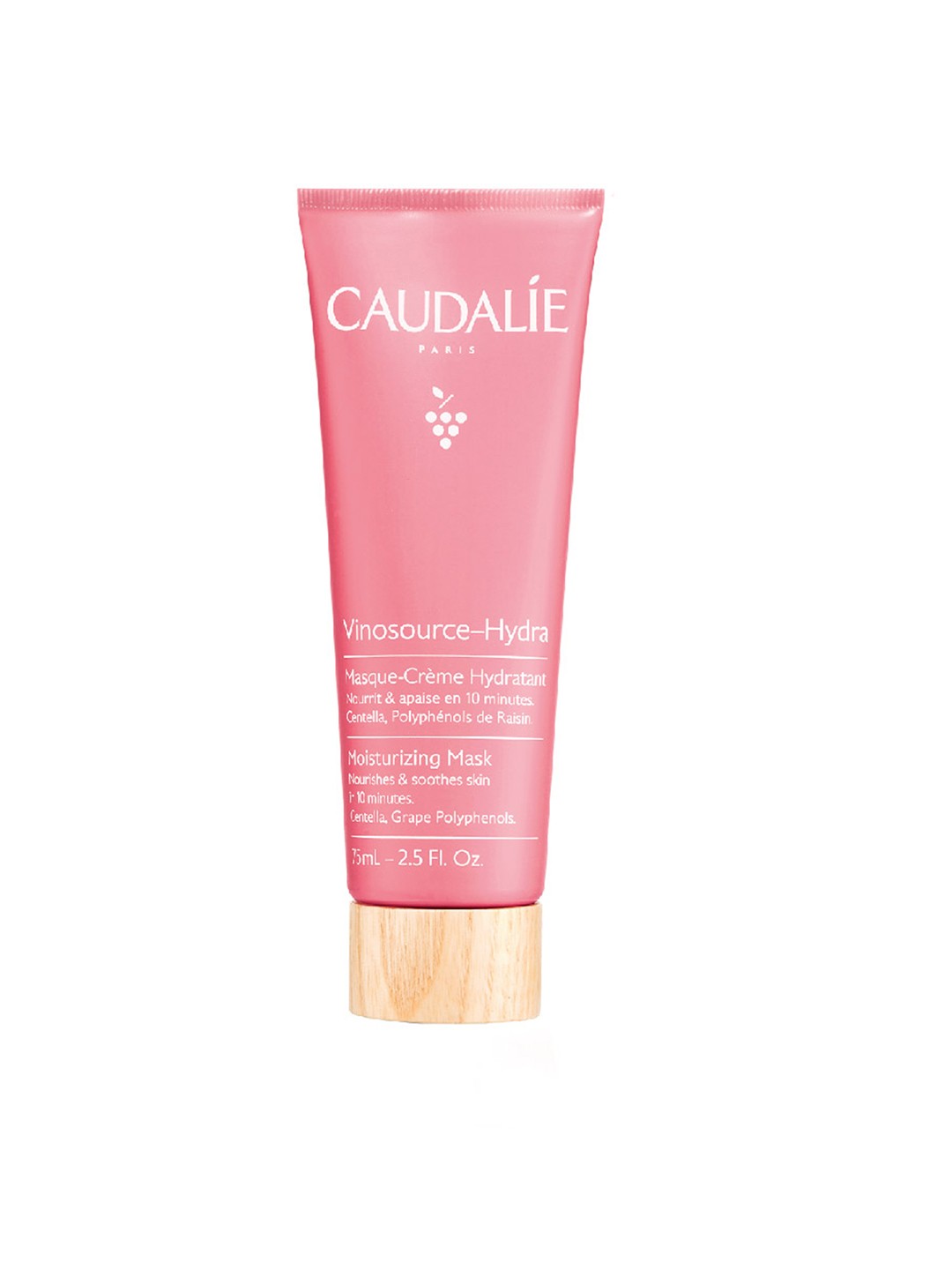 

Caudalie Vinosource-Hydra Moisturizing Mask with Organic Grape Water - 75 ml, Pink