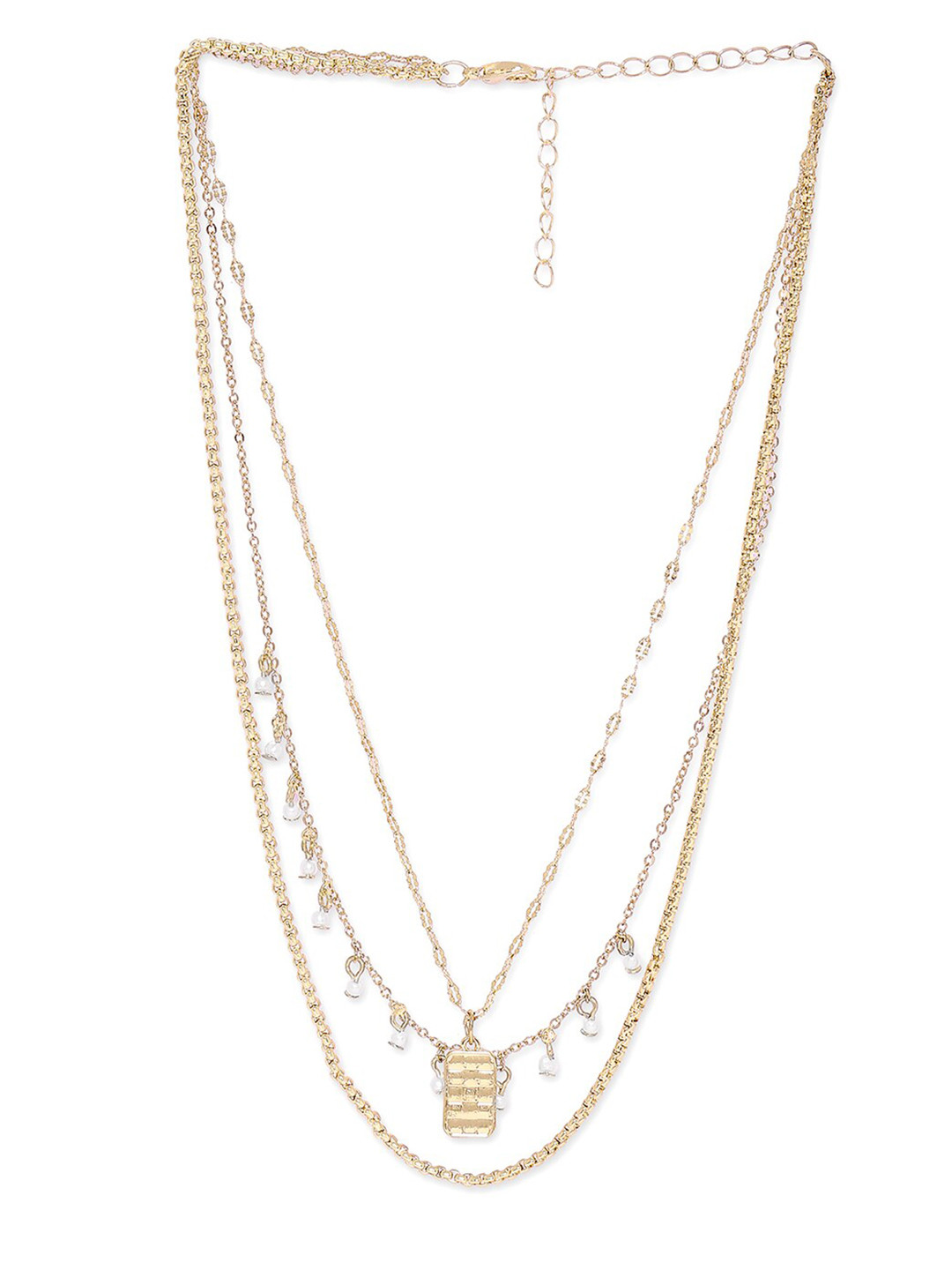 

Lilly & sparkle Gold-Plated 4 Layered Chain
