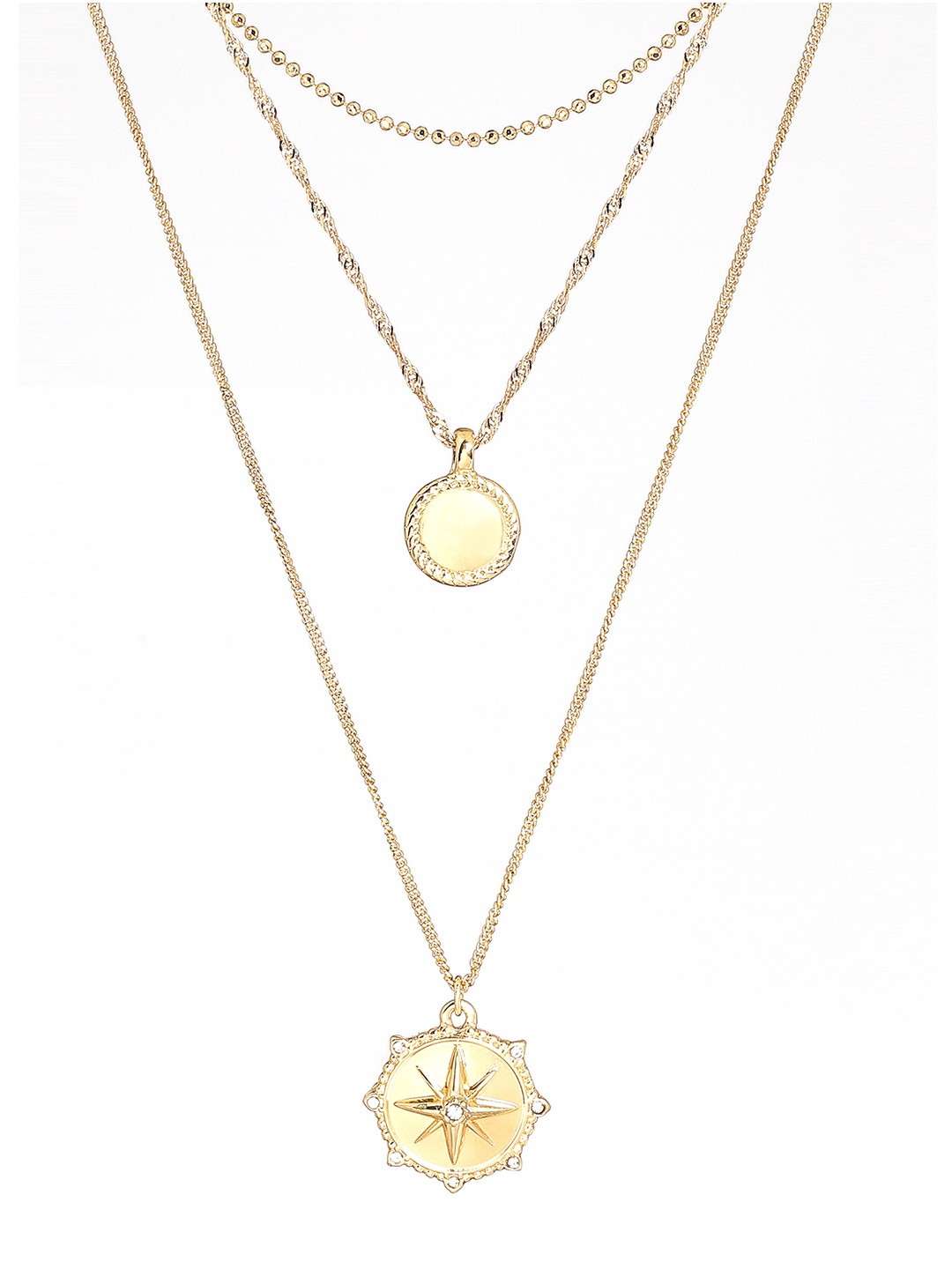 

Lilly & sparkle Gold-Toned Gold-Plated Layered Necklace
