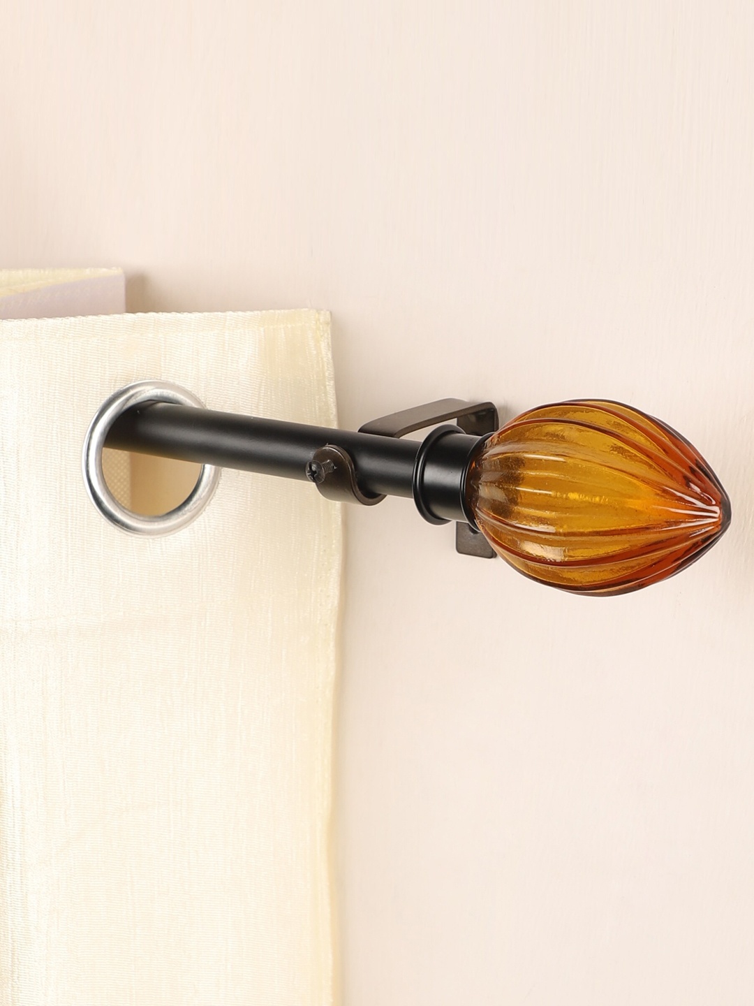 

The Decor Mart Set Of 4 Gold-Coloured Extendable Curtain Rods With Brackets