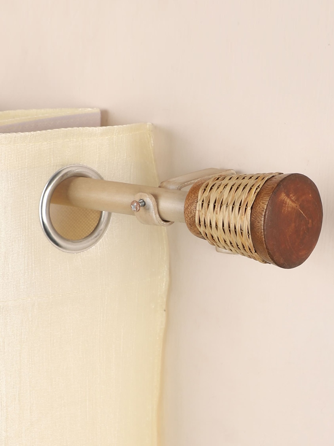

The Decor Mart Beige Pack of 4 Extendable Curtain Rods