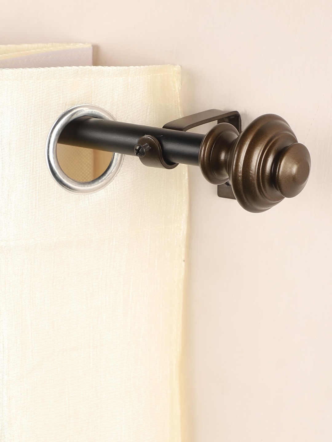 

The Decor Mart Set of 2 Bronze Extendable Curtain Rods With Brackets