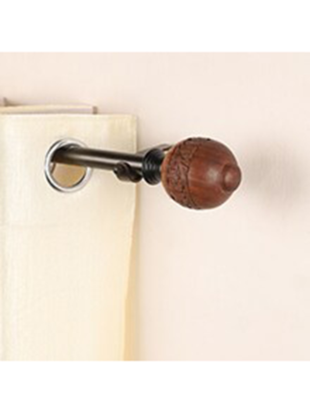 

The Decor Mart Set of 4 Brown Extendable Curtain Rod with Brackets
