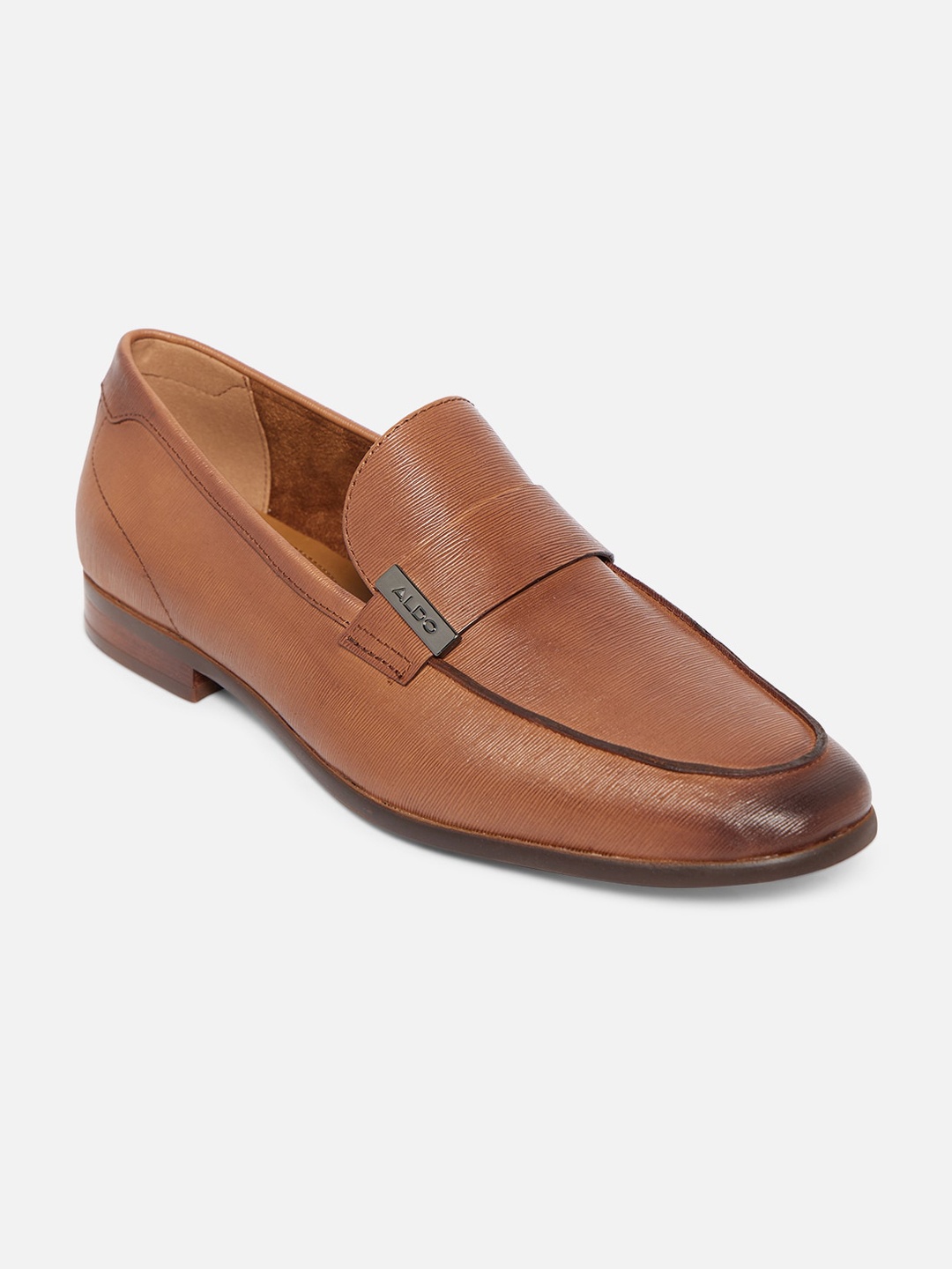 

ALDO Men Brown Leather Loafers