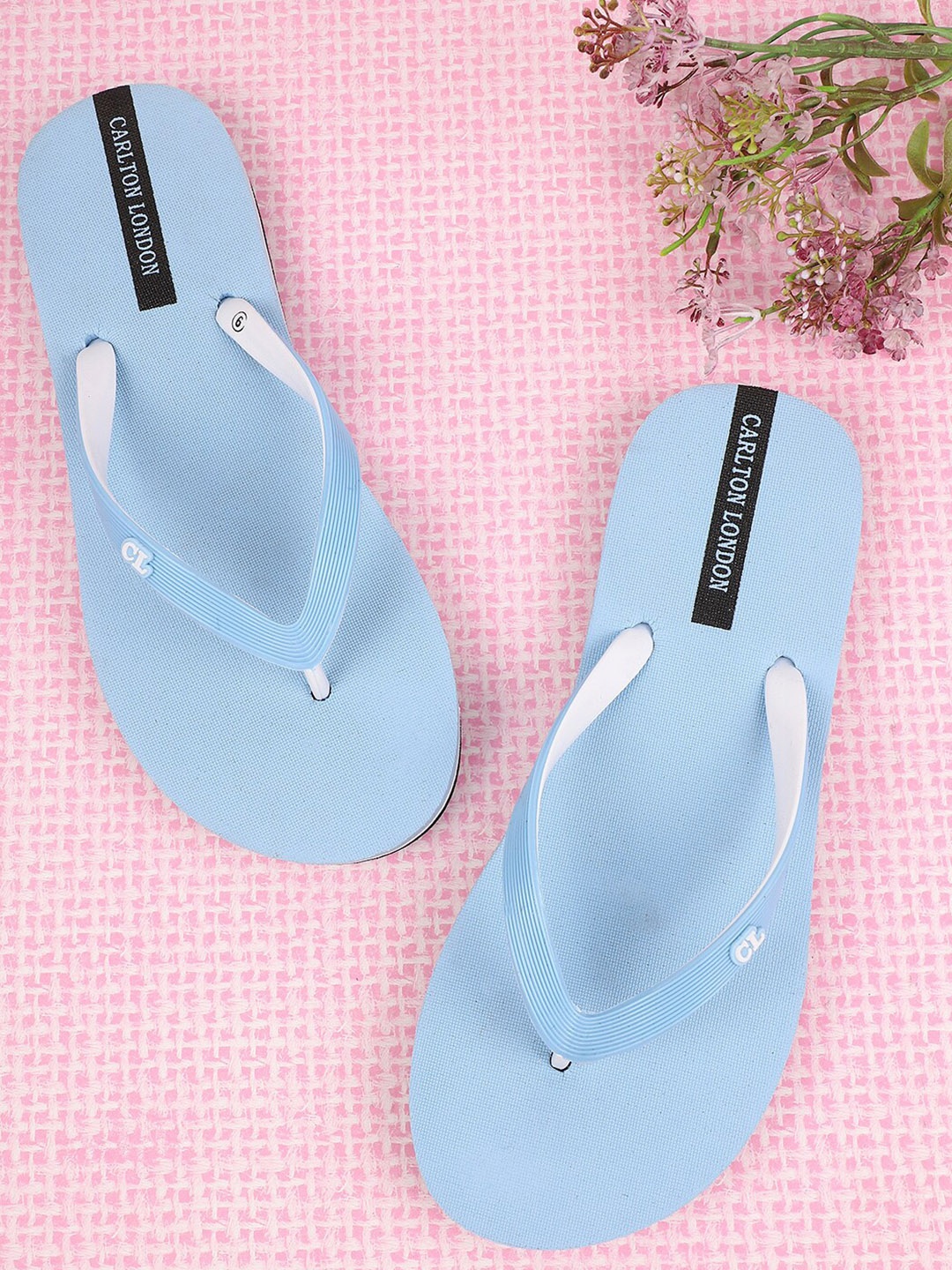 

Carlton London Women Blue Thong Flip-Flops