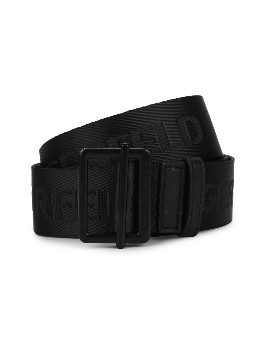 

Karl Lagerfeld Men Black Leather Belt