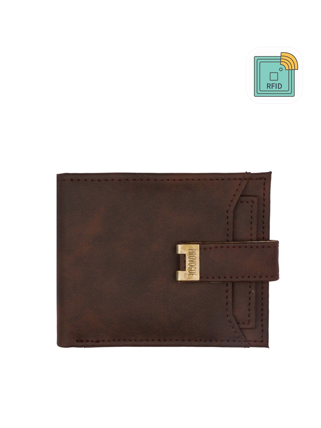 

Provogue Men Brown Two Fold Wallet