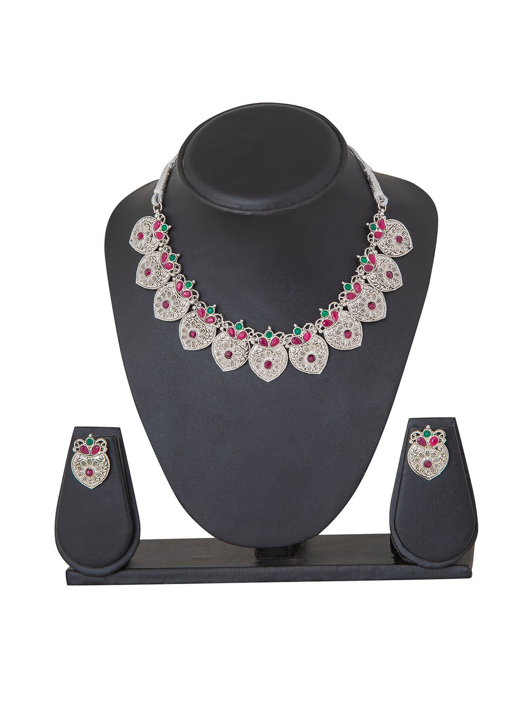 

Shining Jewel - By Shivansh Silver Plated Jewellery Set