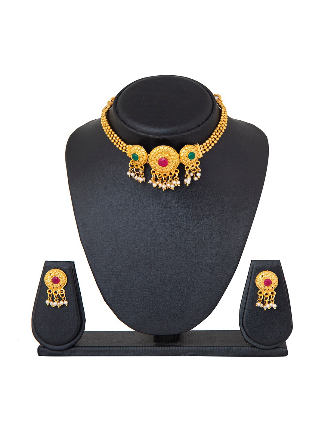 

Shining Jewel - By Shivansh Gold-Plated Choker Necklace