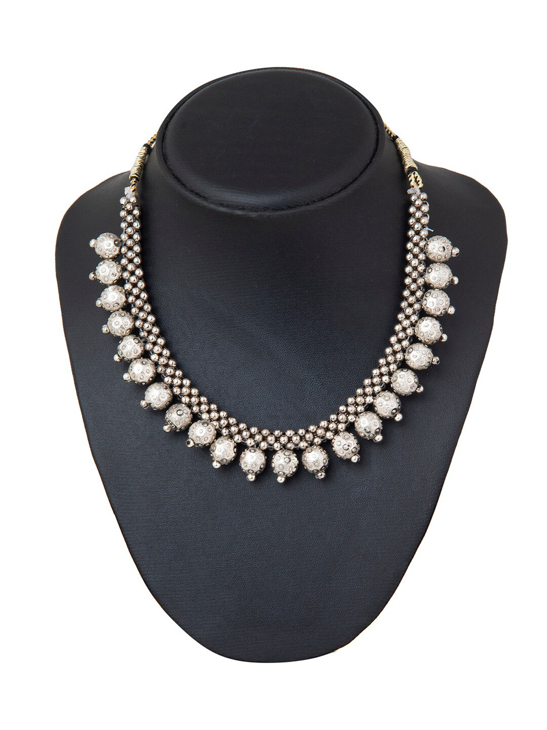 

Shining Jewel - By Shivansh Silver-Plated Oxidised Necklace