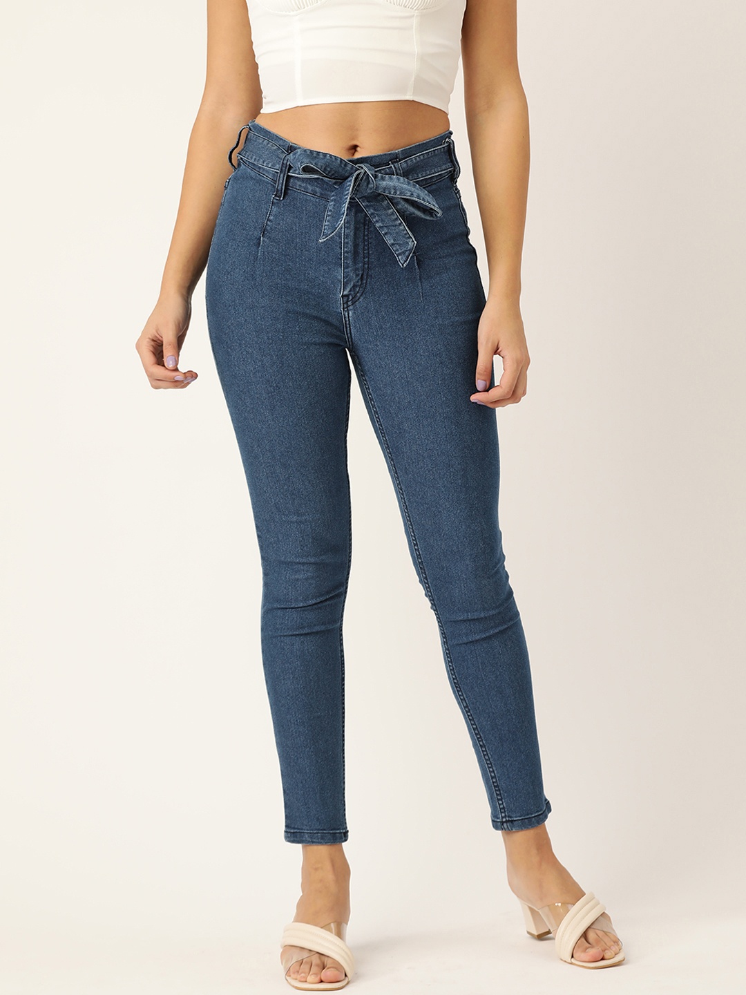 

DressBerry Women Blue Solid Denim Jeggings