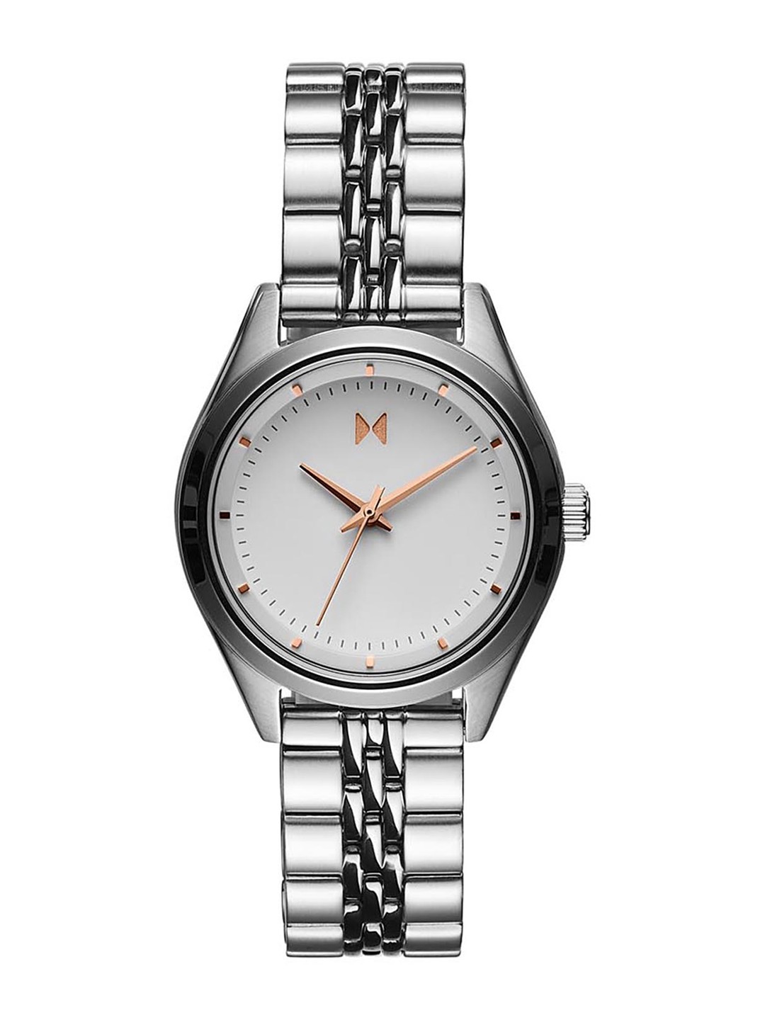 

MVMT Women White Dial & Silver Toned Bracelet Style Straps Analogue Watch 28000160