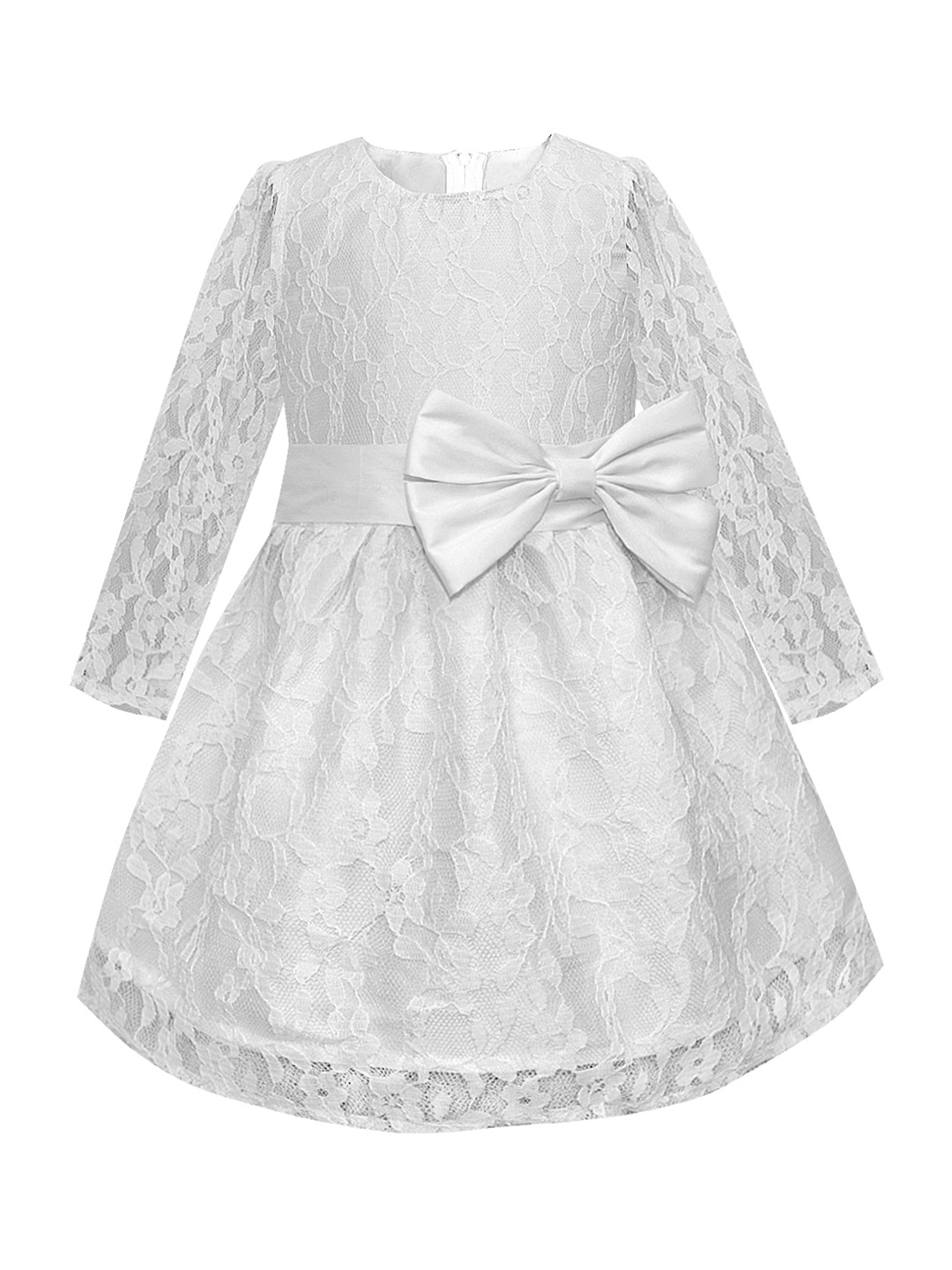 

A T U N White Floral Lace Dress
