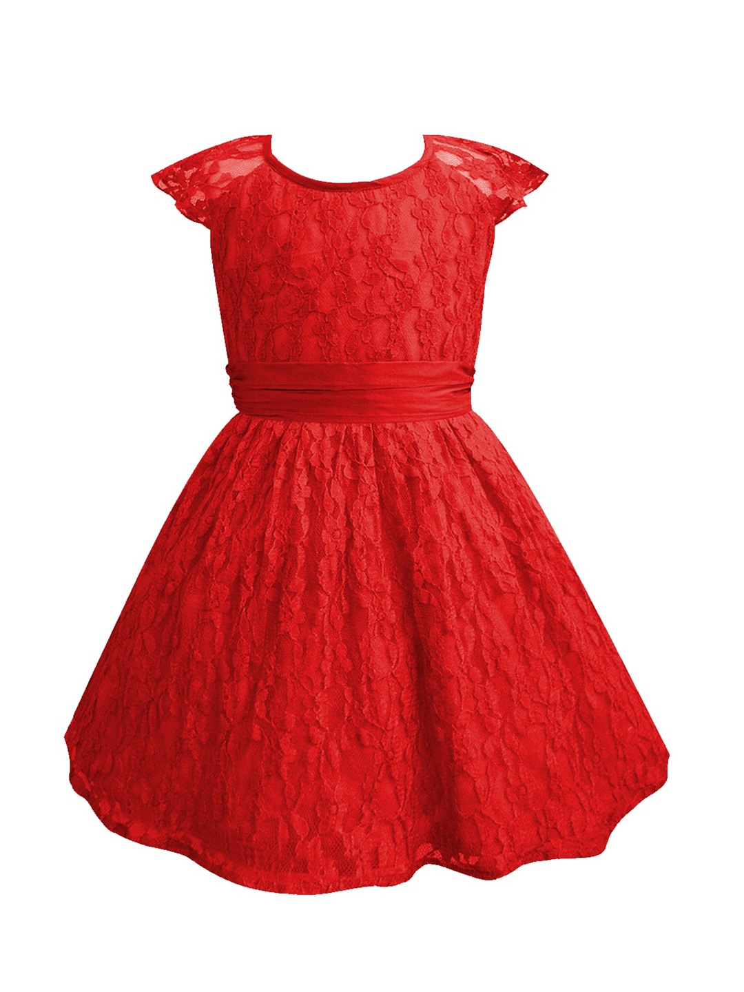 

A T U N Red Lace Dress