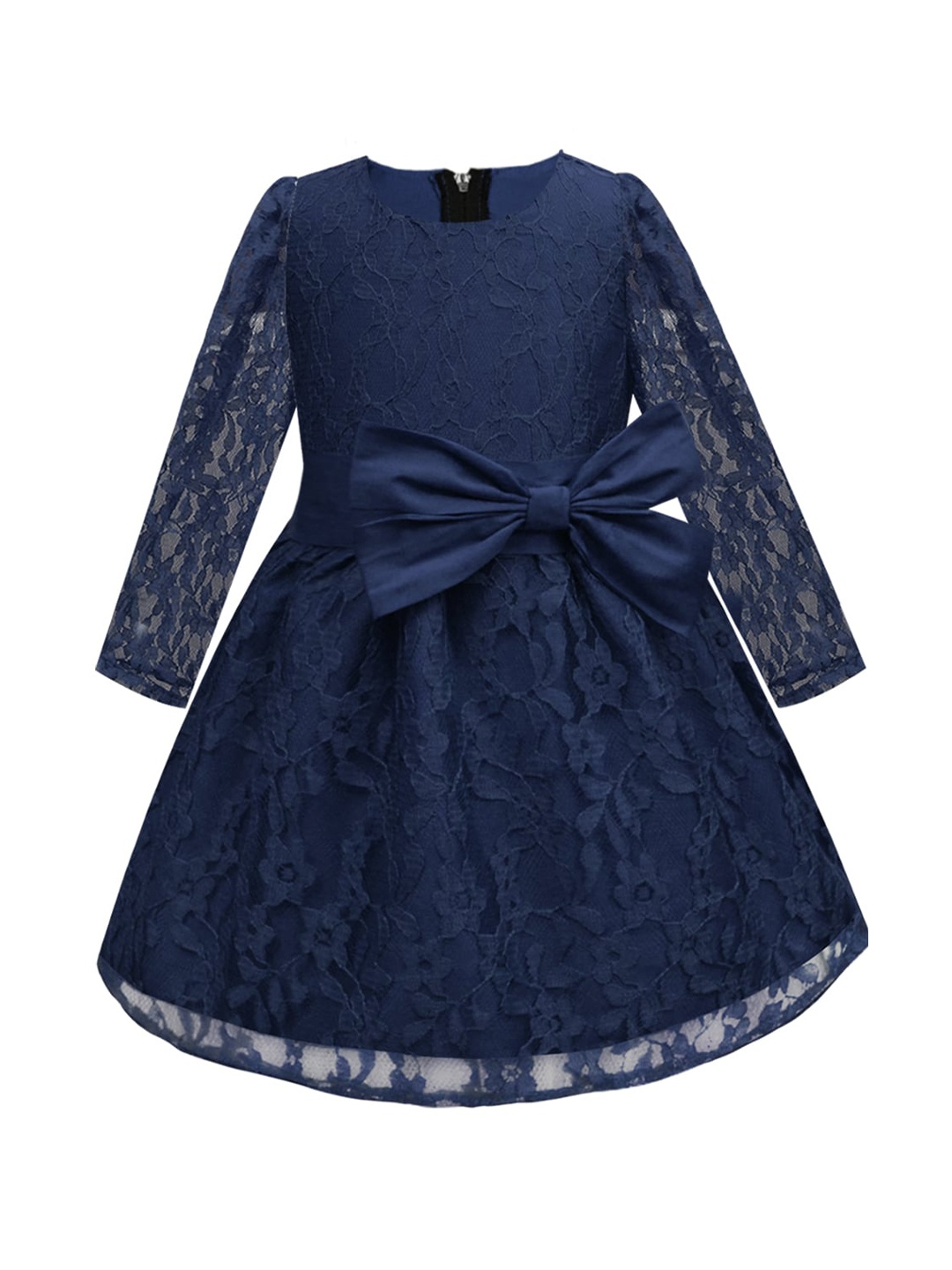 

A.T.U.N. Navy Blue Floral Lace Dress