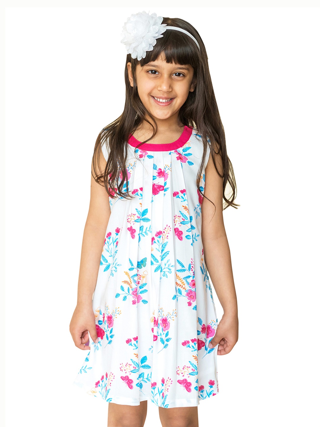 

Campana Girls White Floral Dress