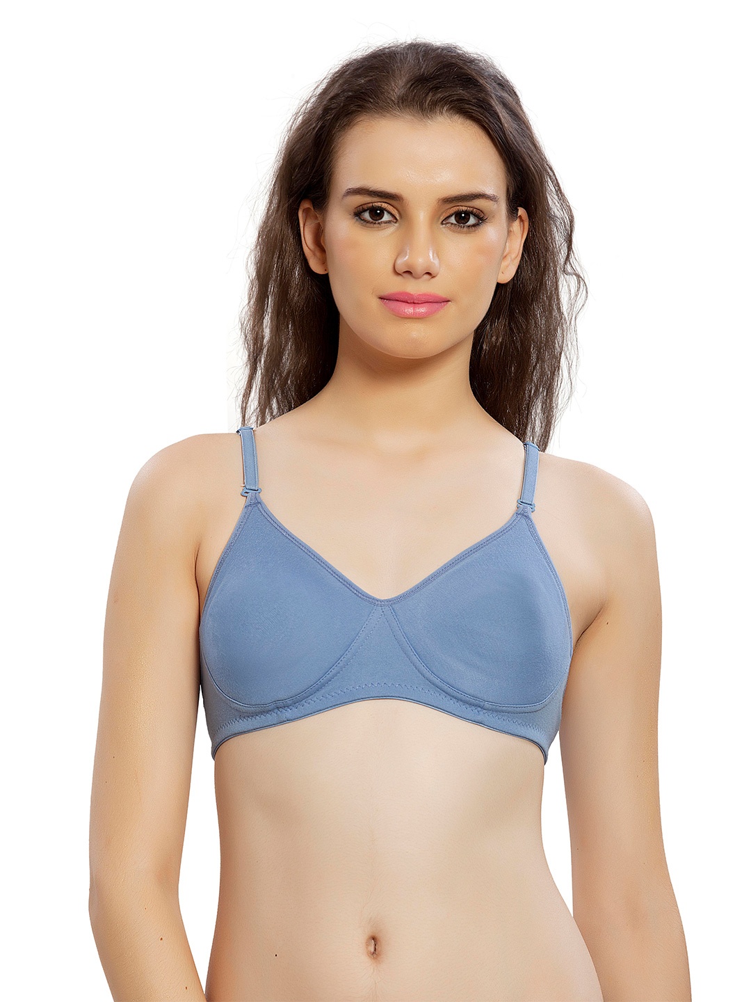 

Lady Love Blue Cotton T-shirt Bra