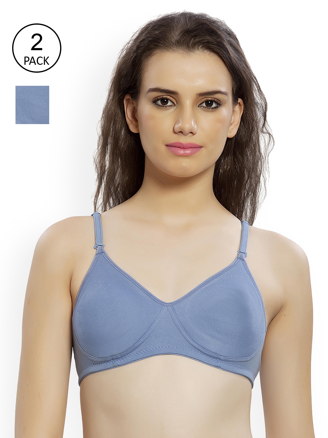 

Lady Love Pack-2 Blue Bra