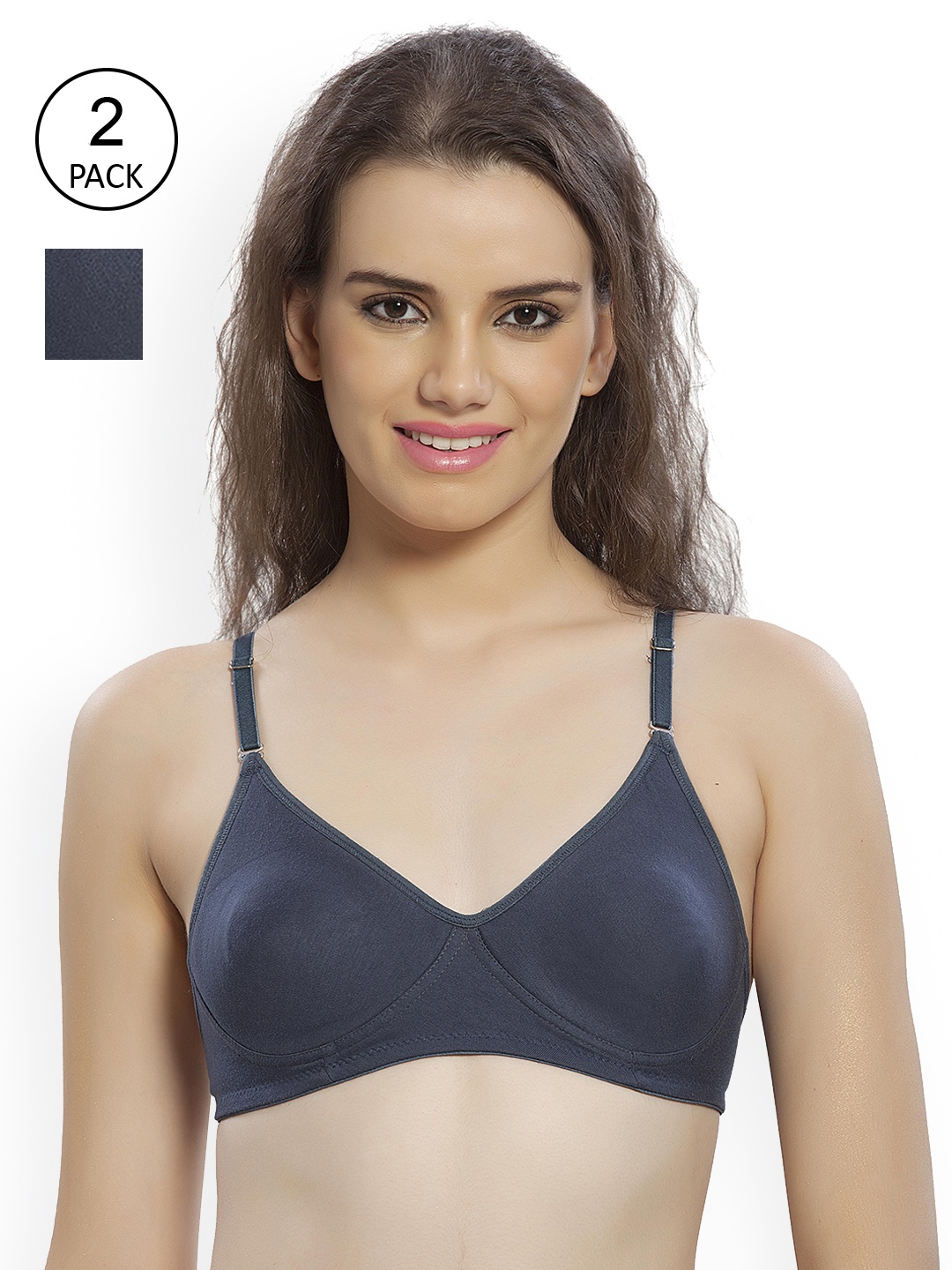 

Lady Love Set Of 2 Navy Blue Bra LLBR9026DBLUECOMBO30B