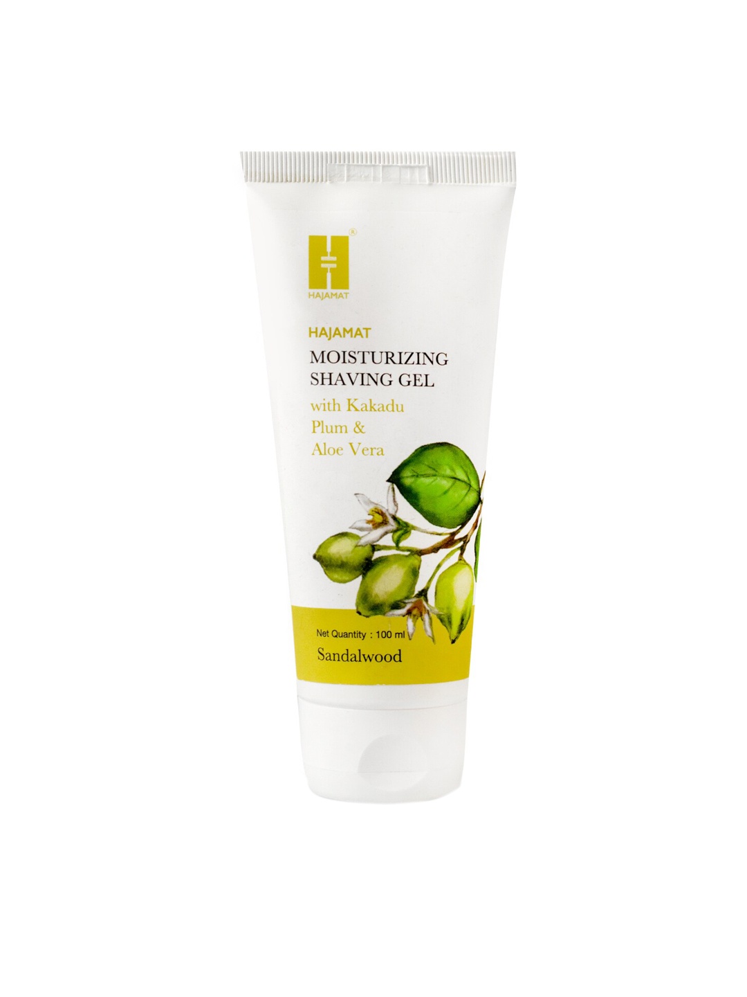 

HAJAMAT Moisturizing Shaving Gel with Kakadu Plum & Aloe Vera - 100 ml, White