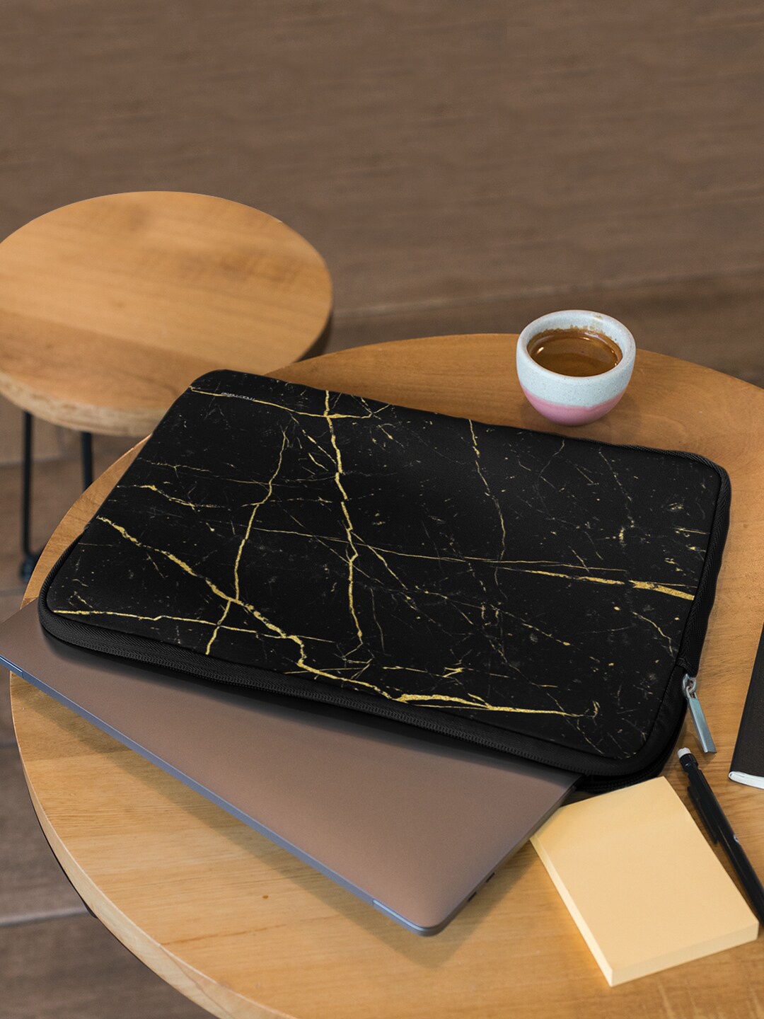 

macmerise Black & Yellow Printed Laptop Sleeves