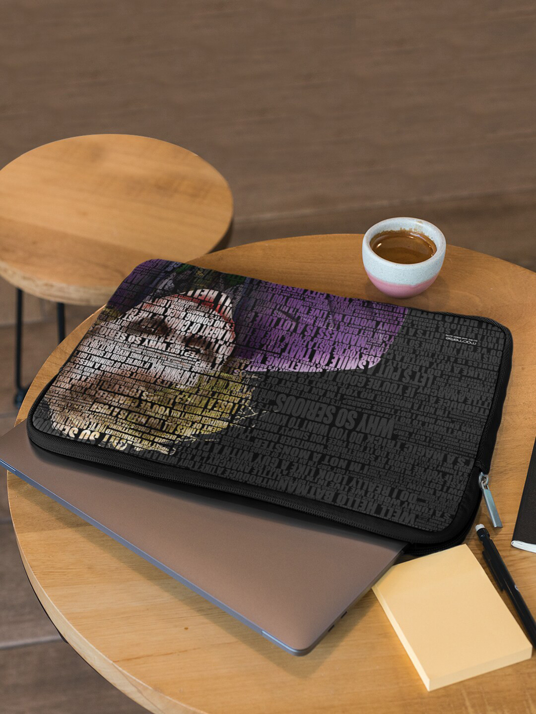 

macmerise Unisex Black Printed Laptop Sleeve