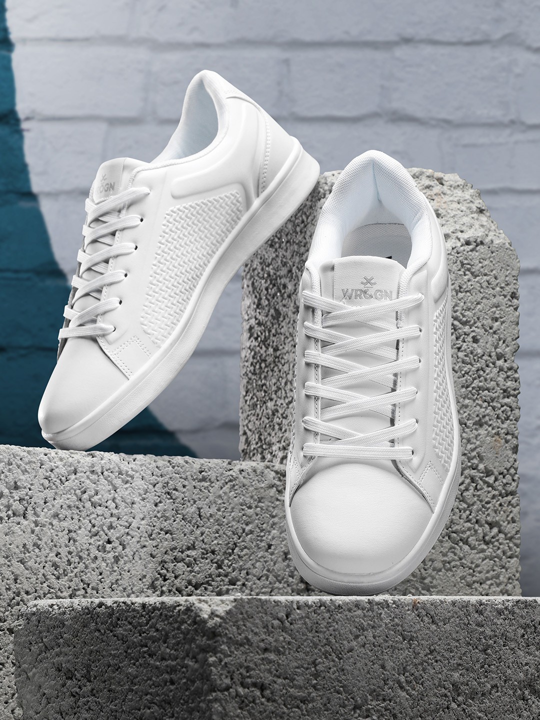 

WROGN Men White Solid Sneakers