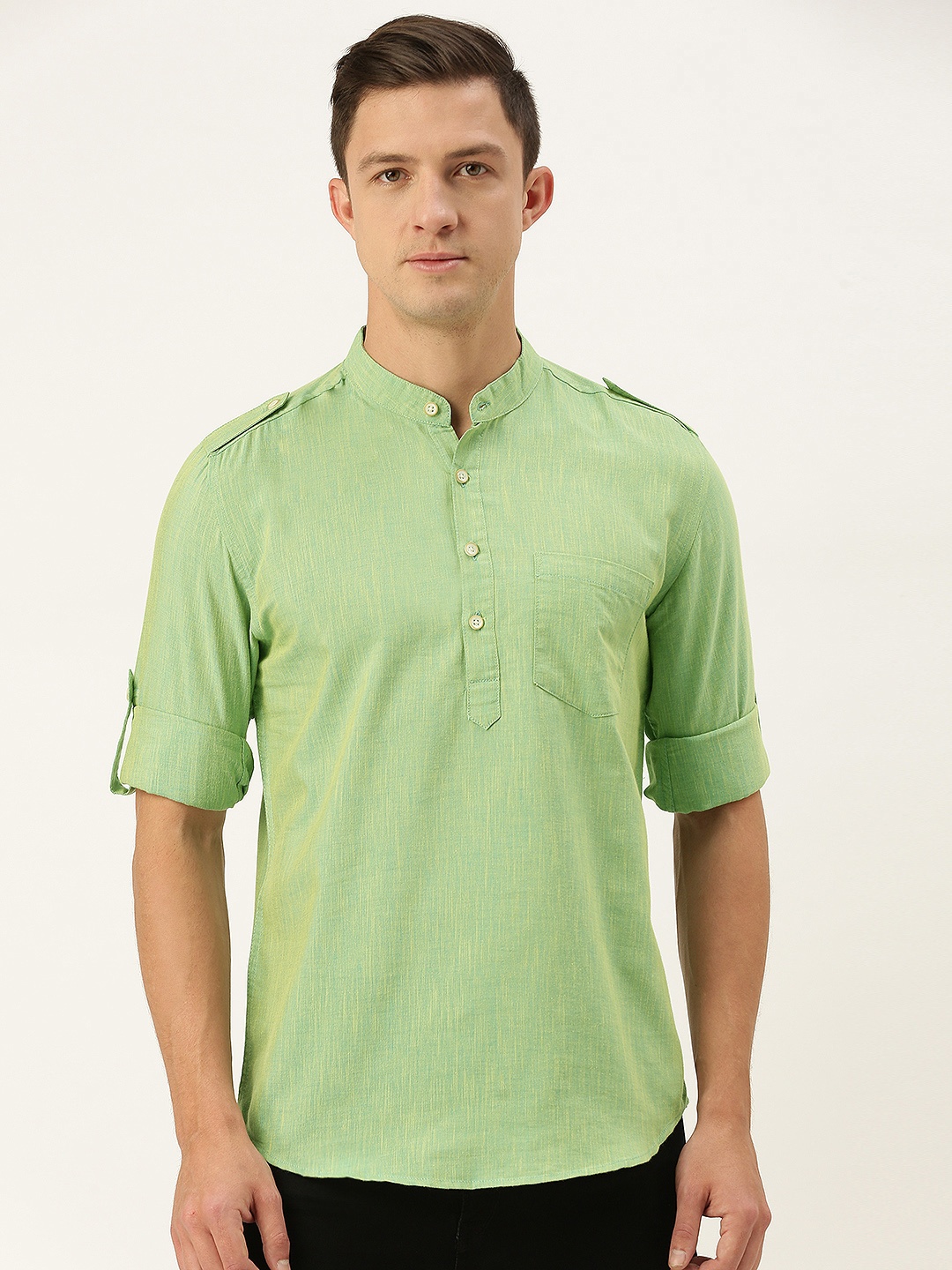 

IVOC Men Green Pure Kurta