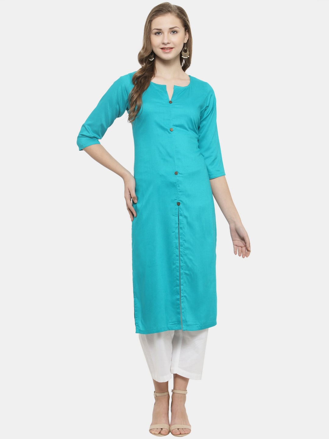 

Sayesha Women Turquoise Blue Kurta