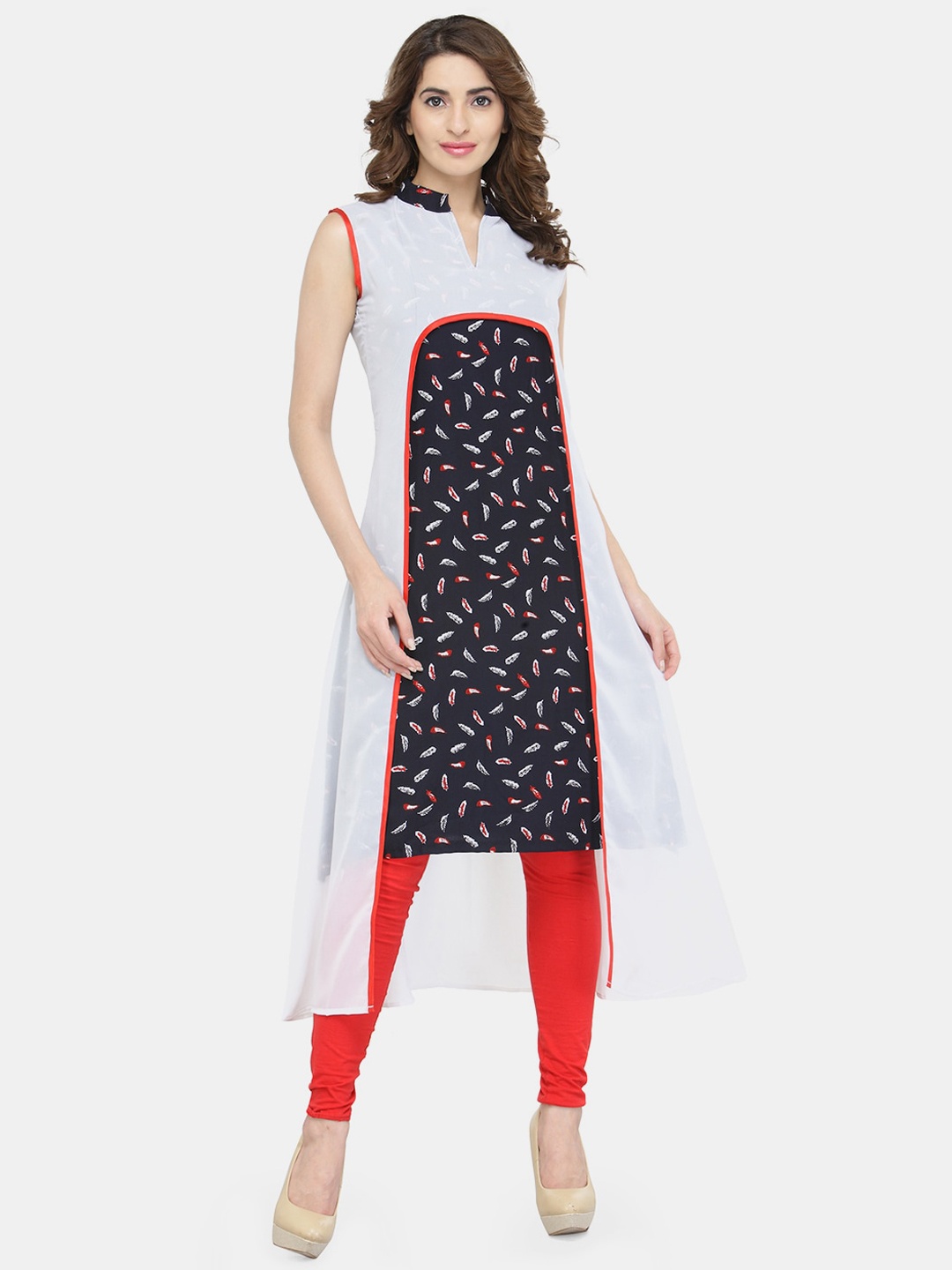 

Sayesha Women Blue & Black Ethnic Motifs Printed Kurta