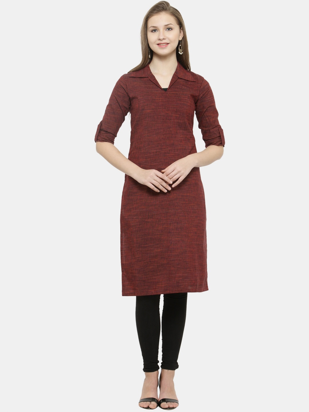 

Sayesha Women Brown Pure Cotton Kurta