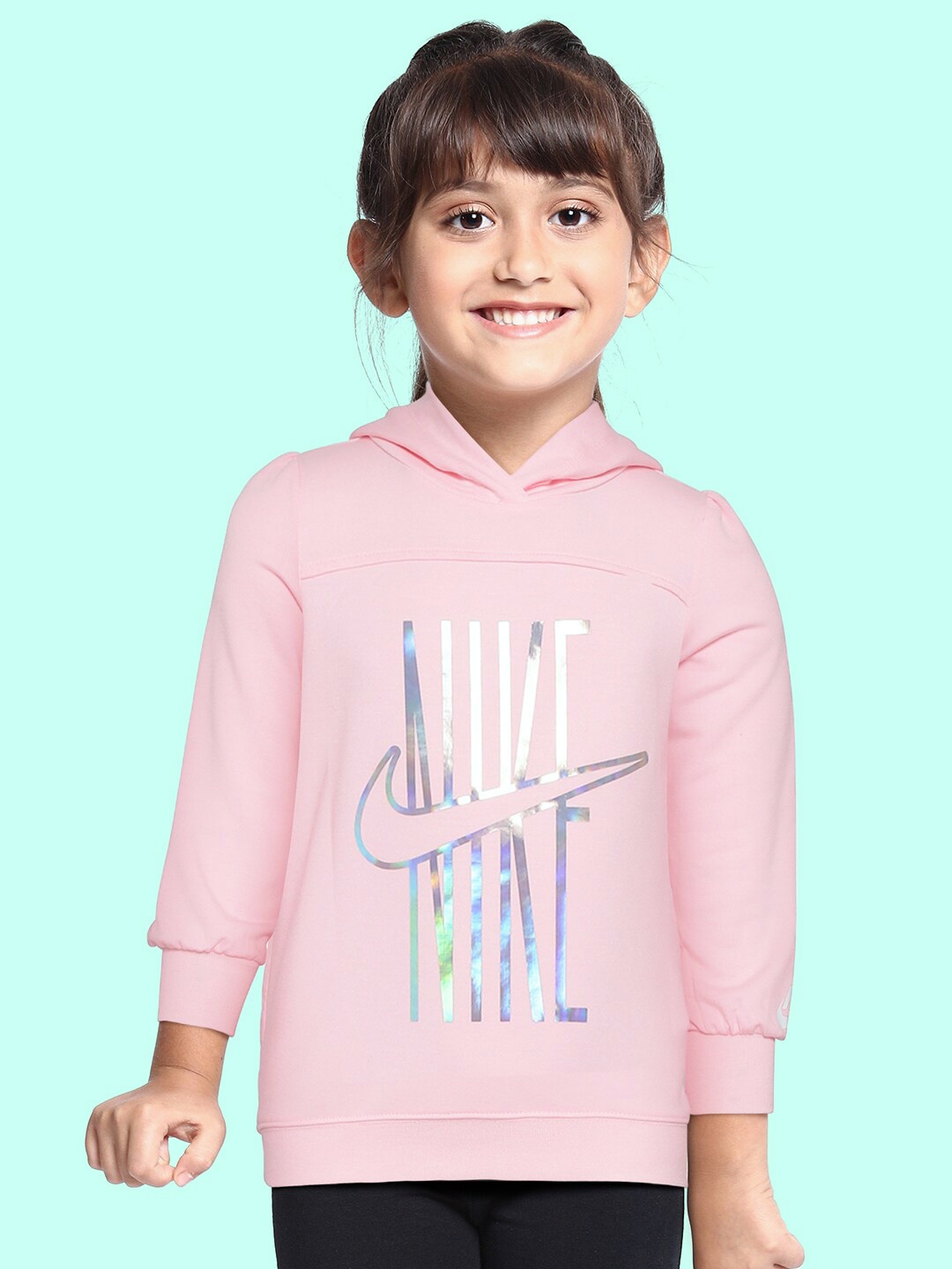 

Nike Girls Pink Hooded Sweatshirt