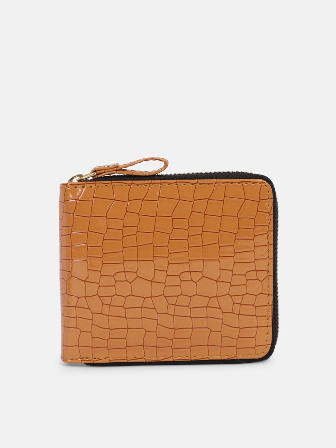 

Bagsy Malone Women Yellow Textured Zip Around Wallet