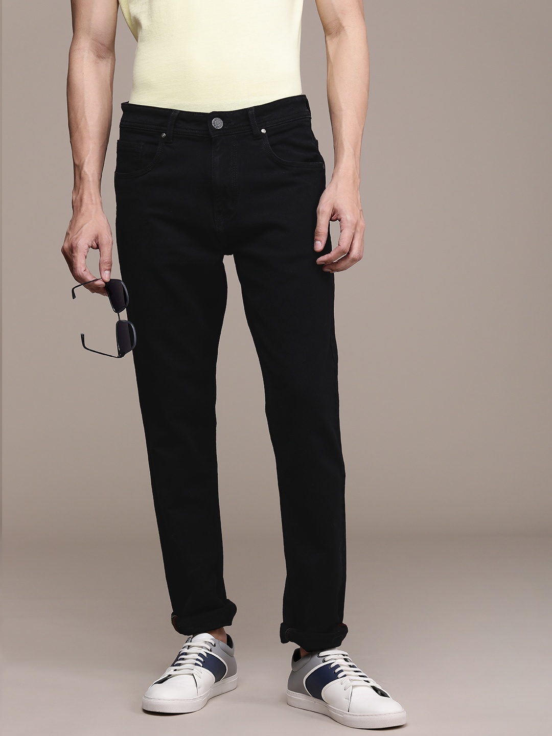 

High Star Men Black Slim Fit Stretchable Jeans