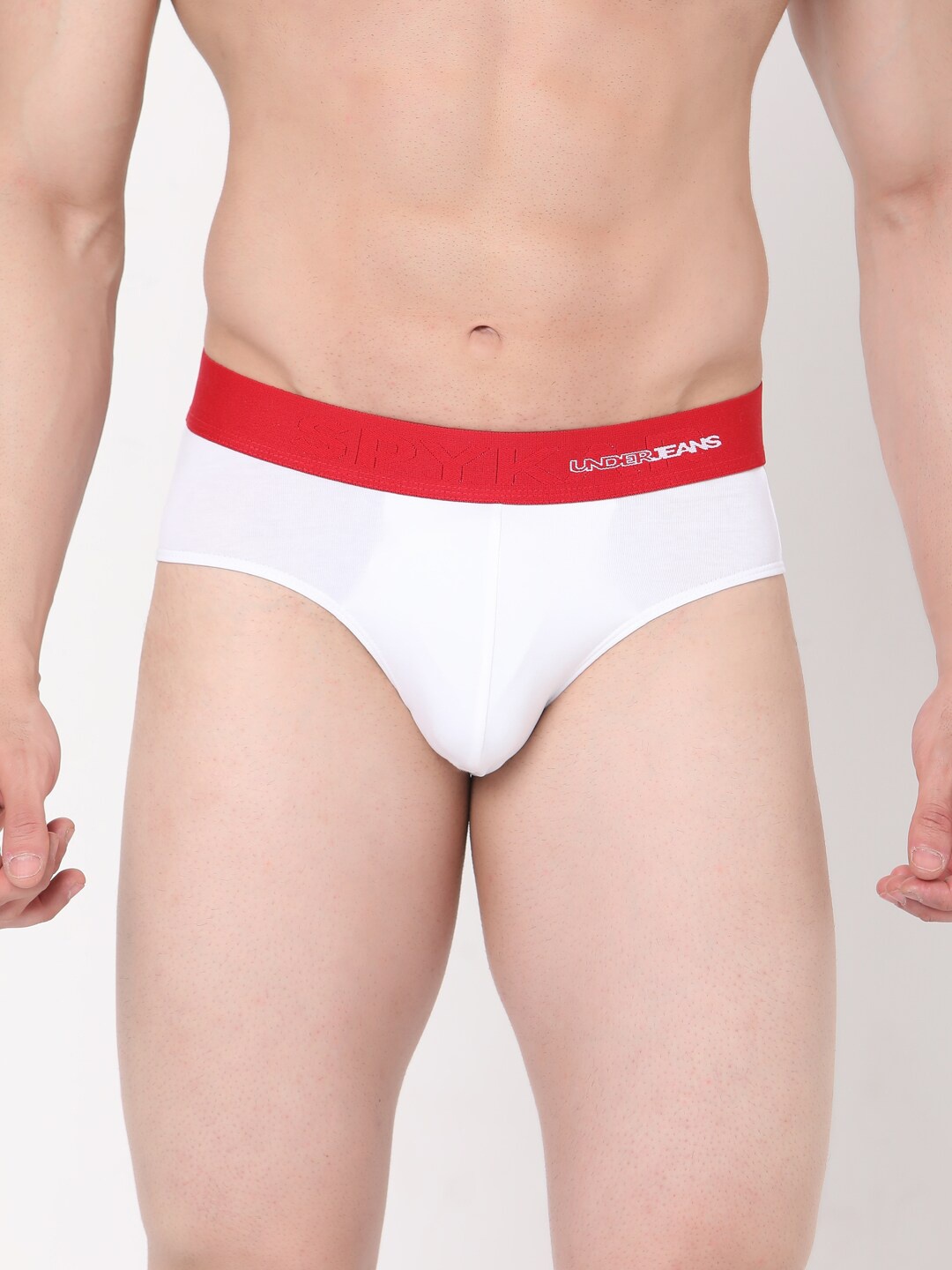 

UnderJeans by Spykar Men Cotton Blend Brief, White