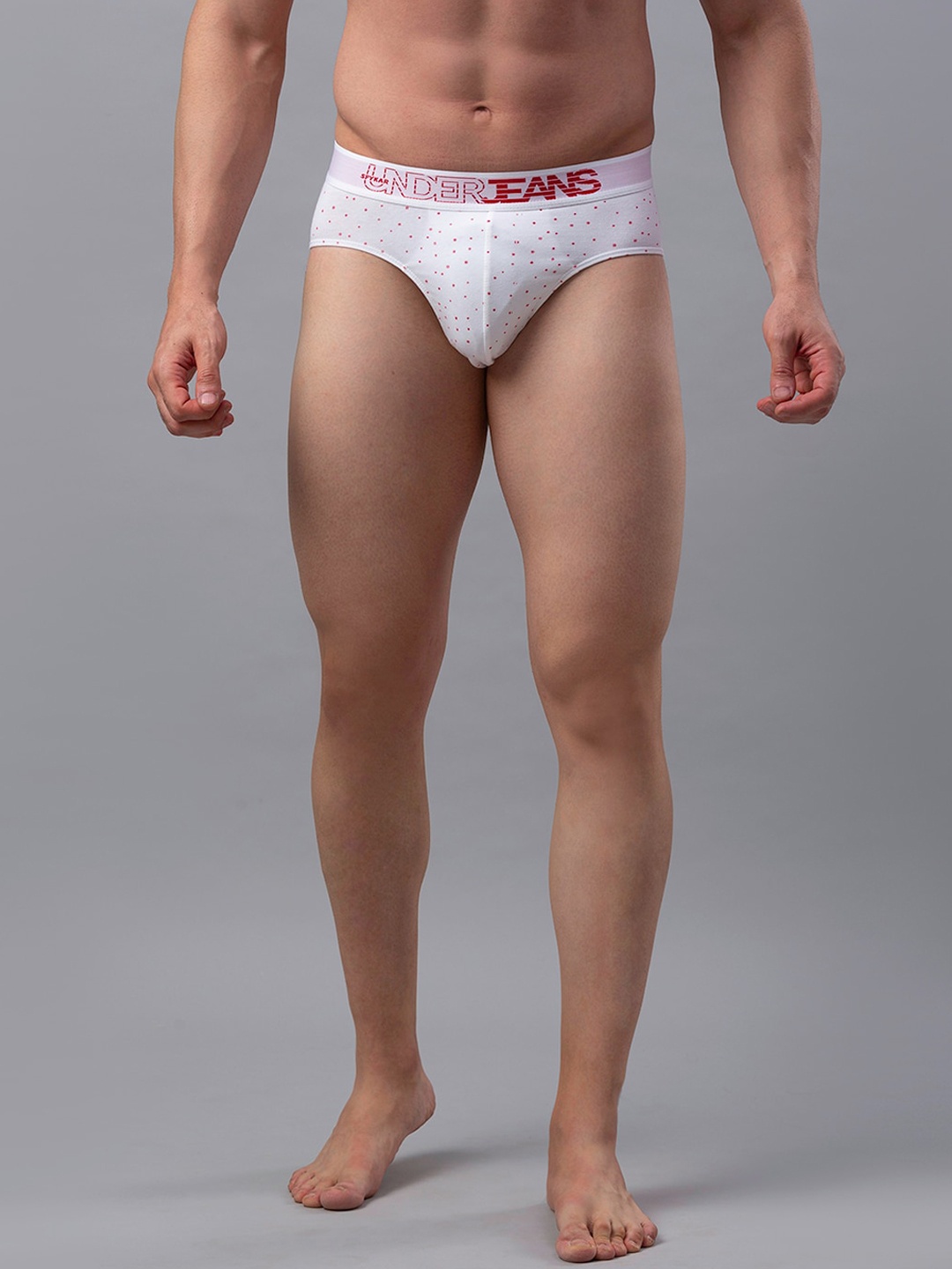 

Underjeans by Spykar Men White Cotton Blend Brief