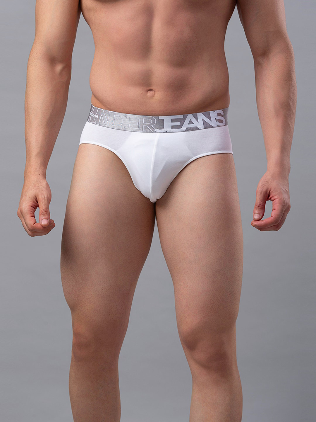

UnderJeans by Spykar Men Cotton Blend Brief, White
