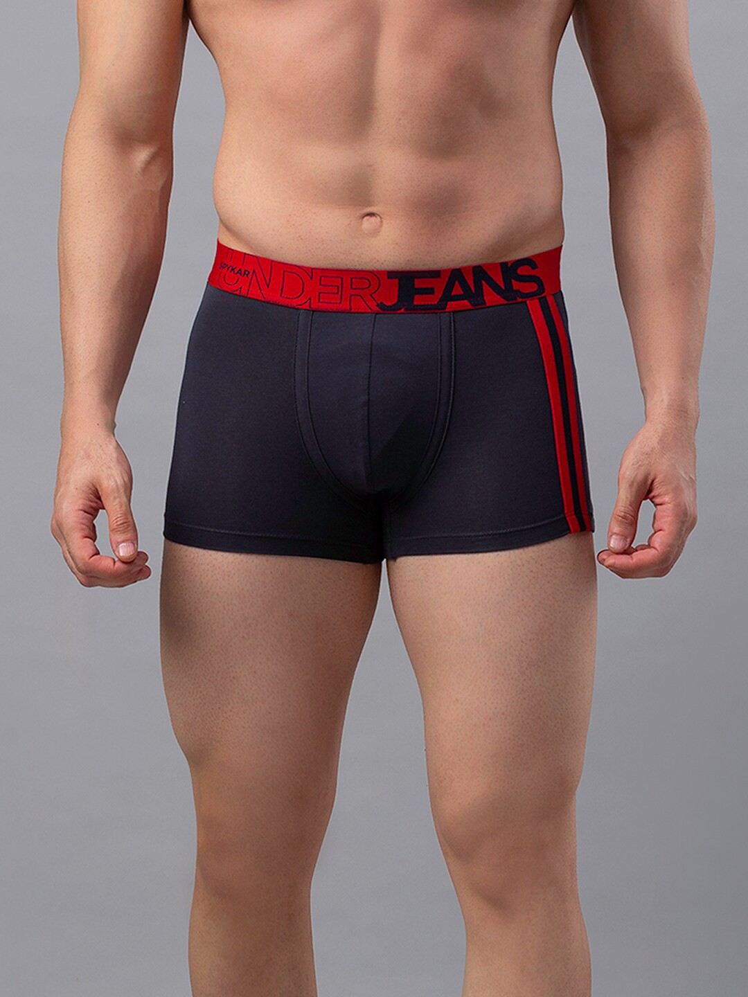 

UnderJeans by Spykar Men Cotton Blend Trunk, Blue