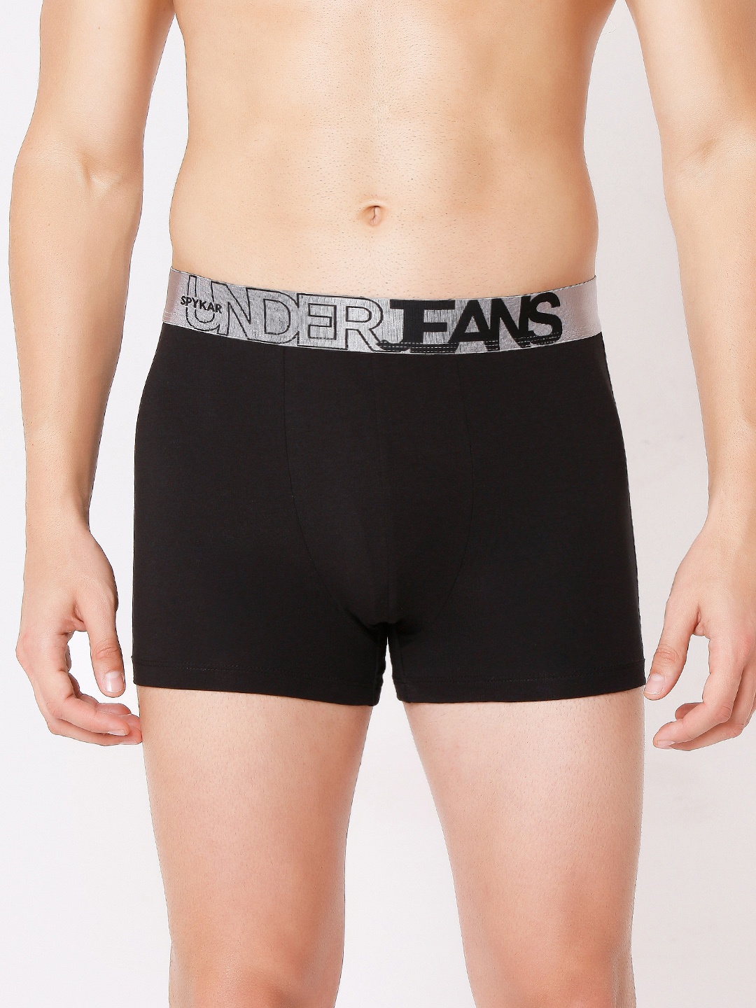 

UnderJeans by Spykar Men Solid Cotton Blend Trunks UJNPTC016Black, Black