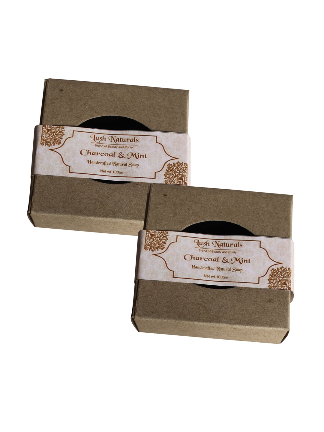

Lush Naturals Charcoal & Mint Handcrafted Natural Soap 100 g, Black