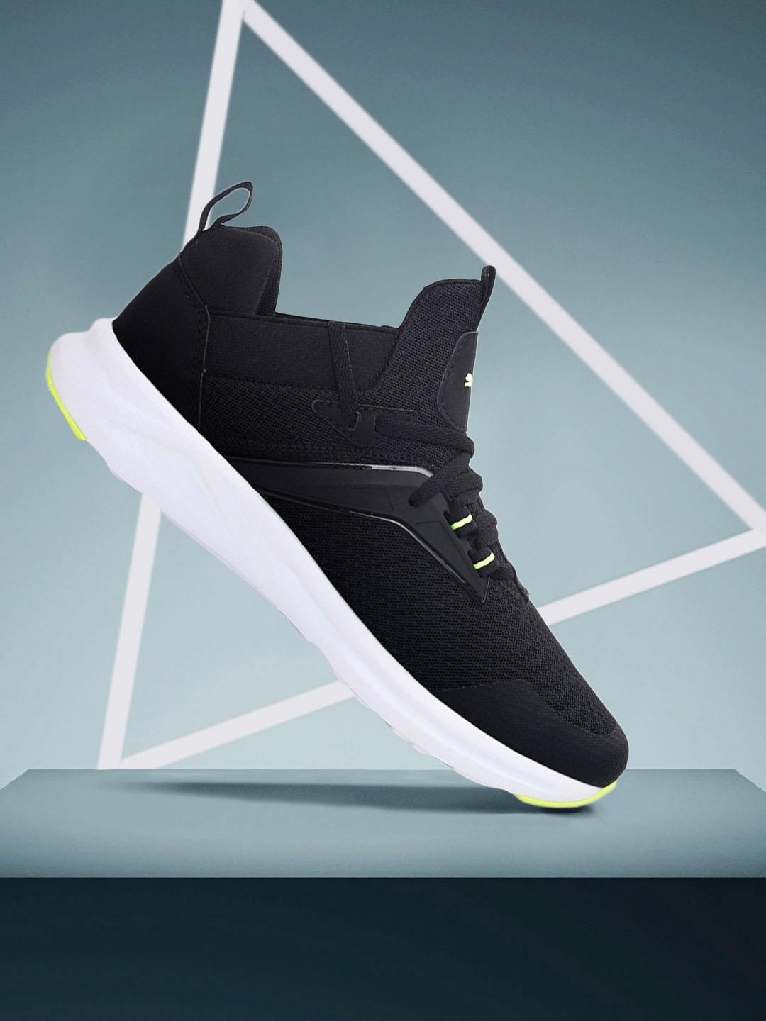 

Puma Men Black Textile Enzo 2 Refresh Running Shoes
