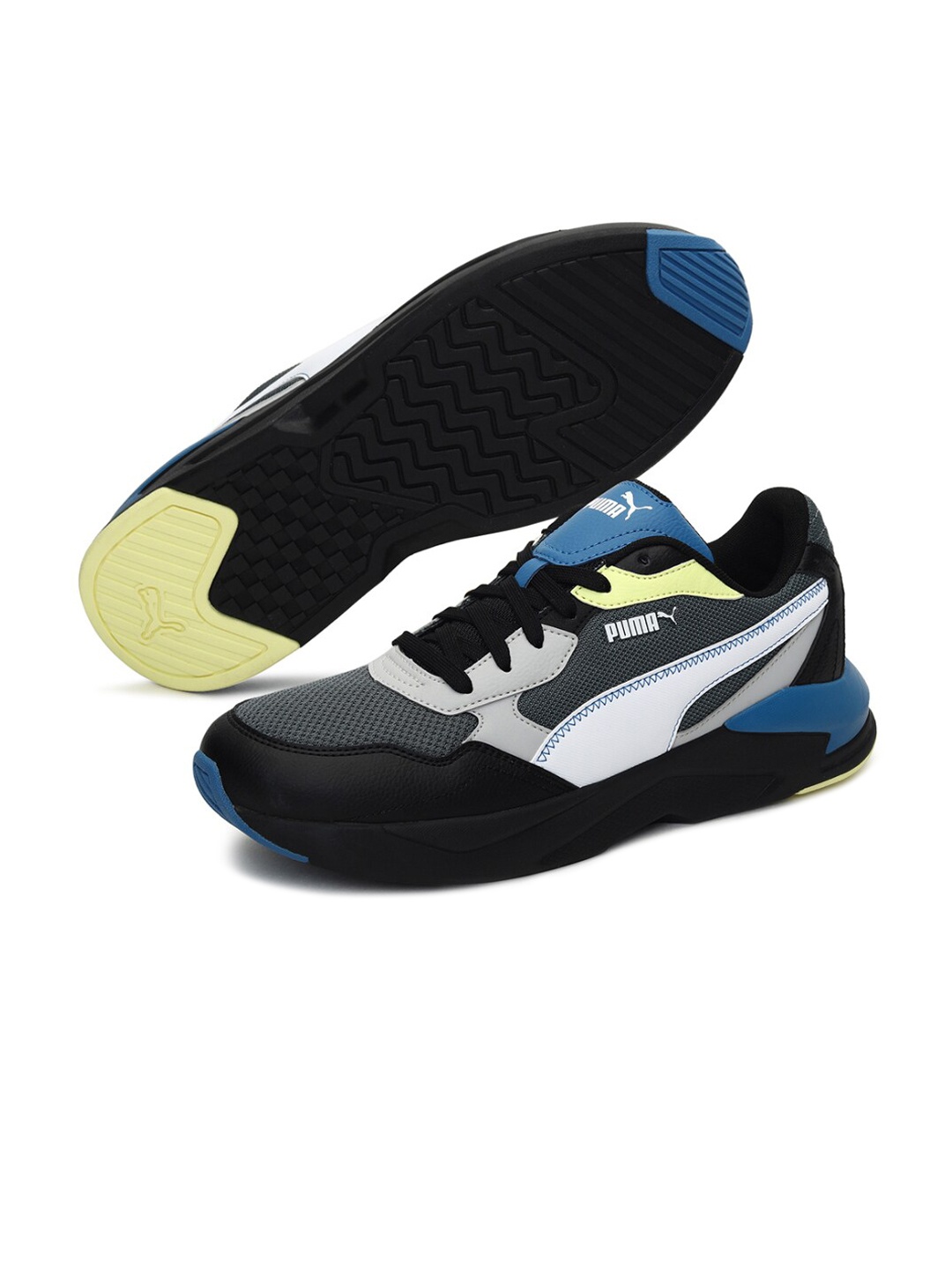 

Puma Men Grey& Blue X-Ray Safari Colourblocked Sneakers
