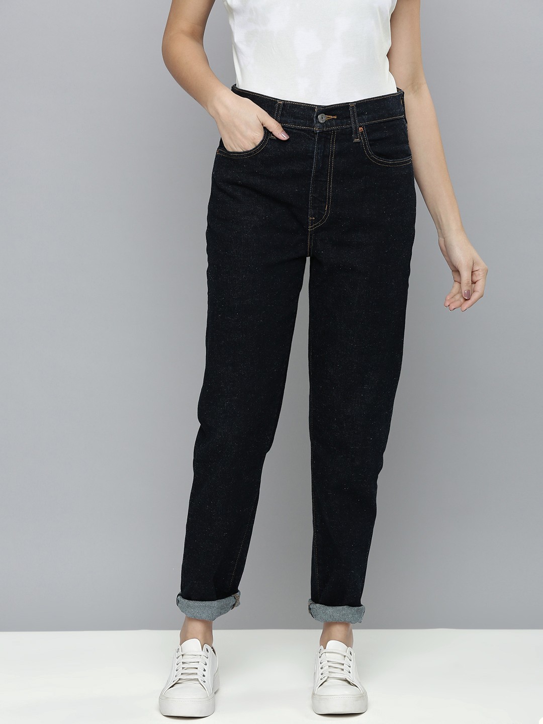 

Levis Women Blue 711 Skinny Fit High-Rise Stretchable Jeans